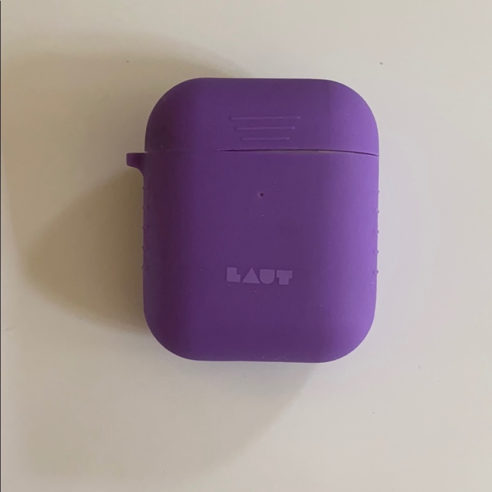 Purple Apple Air Pods Silicon Case